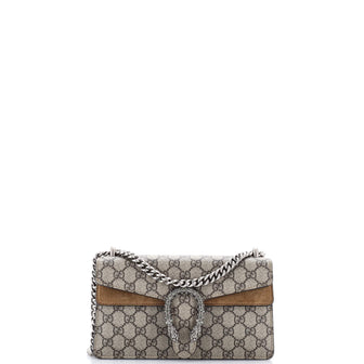 Gucci Dionysus Bag GG Coated Canvas with Crystal Embellished Metal Small
