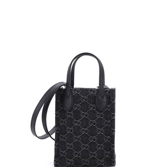 Gucci Vertical Tote GG Denim Mini