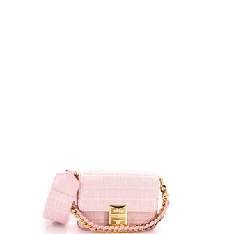 Givenchy 4G Woven Chain Top Handle Bag 4G Canvas Small