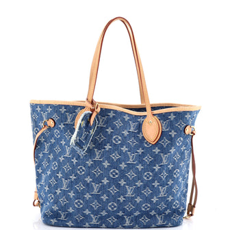 Louis Vuitton Neverfull NM Tote Monogram Denim MM