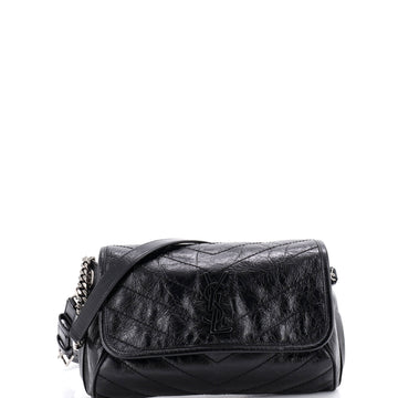 Saint Laurent Niki Body Bag Matelasse Chevron Leather