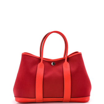 Hermes Garden Party Tote Toile and Leather 30