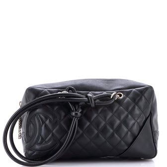 Chanel Cambon Bowler Bag Quilted Leather Medium