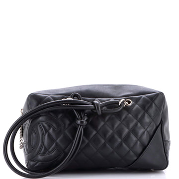 Chanel Cambon Bowler Bag Quilted Leather Medium