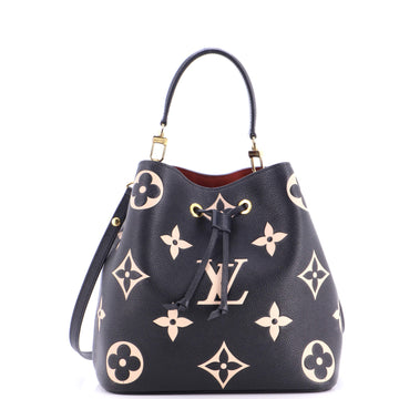 Louis Vuitton NeoNoe Handbag Bicolor Monogram Empreinte Giant MM
