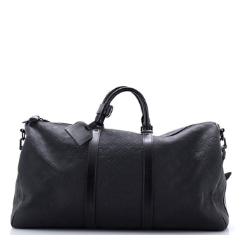 Louis Vuitton Keepall Bandouliere Bag Taurillon Monogram Leather 50