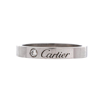Cartier C de Cartier Wedding Band Ring Platinum with Diamond