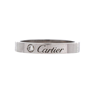 Cartier C de Cartier Wedding Band Ring Platinum with Diamond