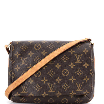 Louis Vuitton Musette Tango Handbag Monogram Canvas