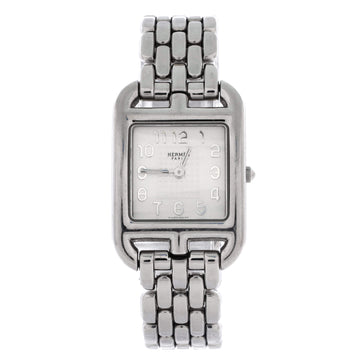 Hermes Cape Cod Quartz Watch Stainless Steel 23