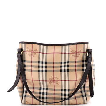 Burberry Canterbury Tote Haymarket Coated Canvas Medium