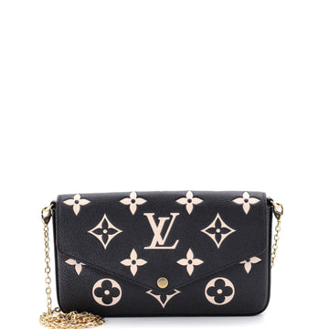 Louis Vuitton Felicie Pochette Bicolor Monogram Empreinte Giant