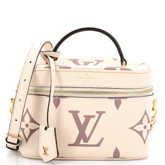 Louis Vuitton Vanity Handbag Bicolor Monogram Empreinte Giant PM