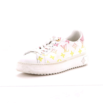 Louis Vuitton Women's Time Out Sneakers By The Pool Monogram Leather