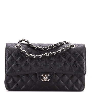 Chanel Classic Double Flap Bag Quilted Caviar Medium