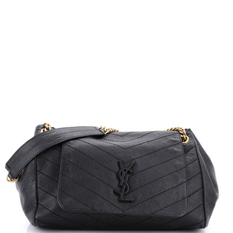 Saint Laurent Nolita Satchel Matelasse Chevron Leather Medium