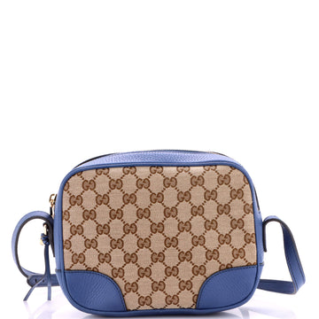 Gucci Bree Disco Crossbody Bag GG Canvas with Leather Mini