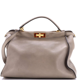 Fendi Peekaboo Bag Soft Leather Large