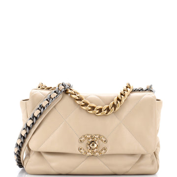 Chanel 19 Flap Bag Quilted Leather Medium