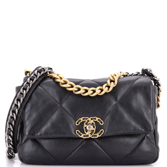 Chanel 19 Flap Bag Quilted Leather Medium
