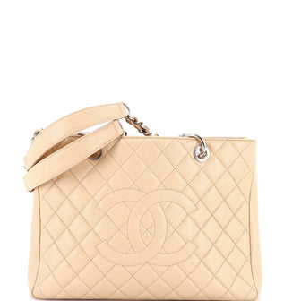 Chanel Grand Shopping Tote Quilted Caviar