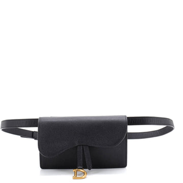 Christian Dior Saddle Rectangular Belt Bag Leather