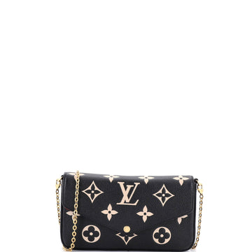 Louis Vuitton Felicie Pochette Bicolor Monogram Empreinte Giant
