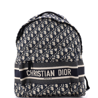 Christian Dior Travel Backpack Oblique Canvas Medium