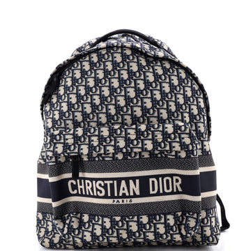 Christian Dior Travel Backpack Oblique Canvas Medium