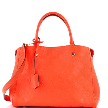 Louis Vuitton Montaigne Handbag Monogram Empreinte Leather MM