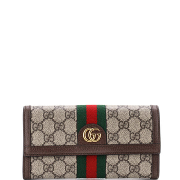 Gucci Ophidia Continental Wallet GG Coated Canvas