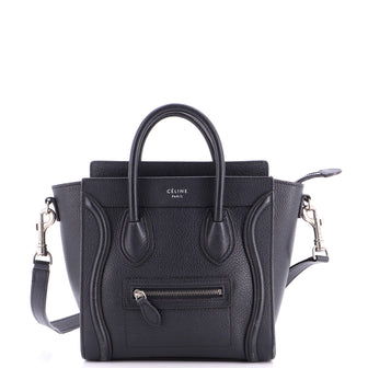 Celine Luggage Bag Grainy Leather Nano