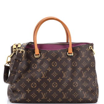 Louis Vuitton Pallas Tote Monogram Canvas with Leather