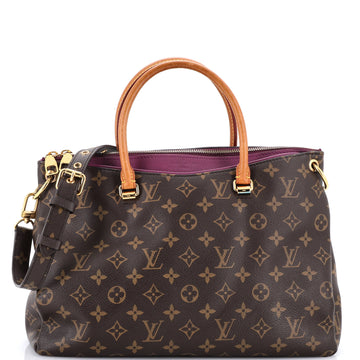 Louis Vuitton Pallas Tote Monogram Canvas with Leather