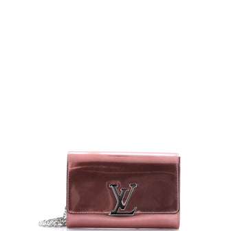 Louis Vuitton Chain Louise Clutch Patent GM