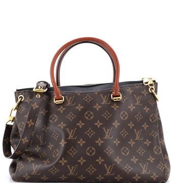 Louis Vuitton Pallas Tote Monogram Canvas with Leather