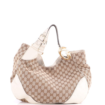 Gucci Charlotte Tote GG Canvas with Leather Large