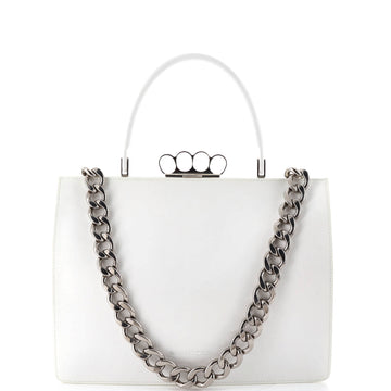 Alexander McQueen Four Ring Frame Shoulder Bag Leather