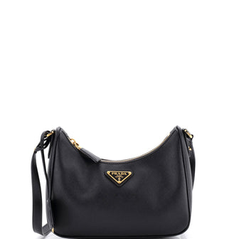 Prada Re-Edition Hobo Saffiano Leather Mini