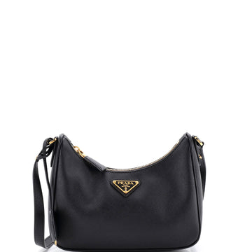 Prada Re-Edition Hobo Saffiano Leather Mini