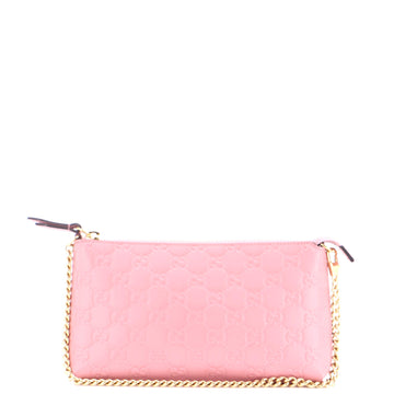 Gucci Chain Wristlet Wallet Guccissima Leather