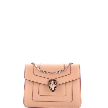 Bvlgari Serpenti Forever Square Shoulder Bag Leather Small