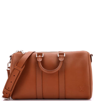 Louis Vuitton Aerogram Keepall Bandouliere Bag Leather 35