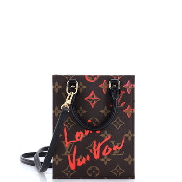Louis Vuitton Petit Sac Plat Bag Limited Edition Fall in Love Monogram Canvas