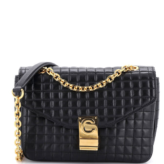 Celine C Bag Quilted Leather Medium