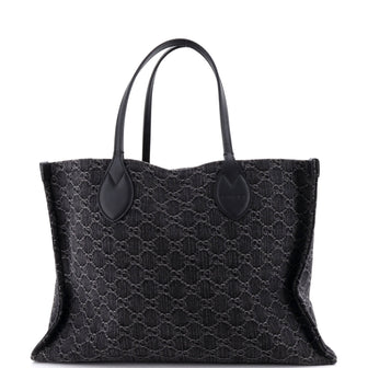 Gucci Ophidia Shopper Tote GG Denim Large