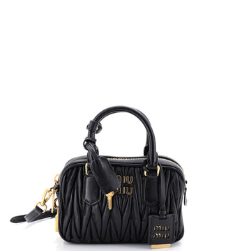 Miu Miu Arcadie Top Handle Bag Matelasse Leather Small
