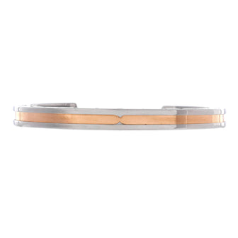 Bvlgari B.Zero1 Cuff Bracelet Stainless Steel and 18K Rose Gold