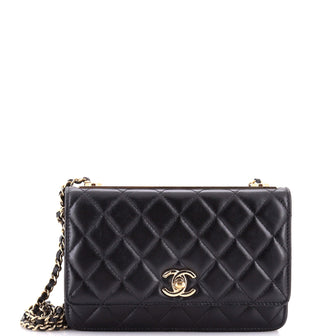 Chanel Trendy CC Wallet on Chain Quilted Lambskin