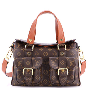 Louis Vuitton Manhattan NM Handbag Monogram Canvas with Leather